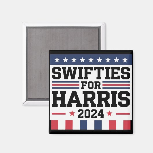 Swifties voor Kamala Harris 2024 Magneet (Voorkant / Achterkant)