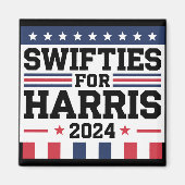 Swifties voor Kamala Harris 2024 Magneet (Voorkant)