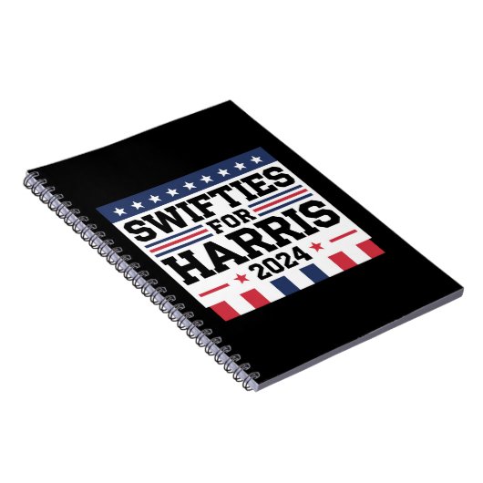 Swifties voor Kamala Harris 2024 Notitieboek (Rechterzijde)