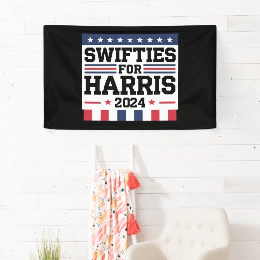 Swifties voor Kamala Harris 2024 Spandoek (Insitu)