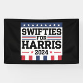 Swifties voor Kamala Harris 2024 Spandoek (Horizontaal)