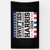 Swifties voor Kamala Harris 2024 Spandoek (Verticaal)