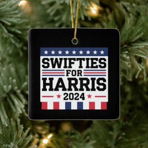 Swifties voor Kamala Harris 2024 Stem Ondersteunin Keramisch Ornament