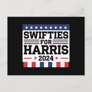 Swifties voor Kamala Harris 2024 Stemsteun  Briefkaart