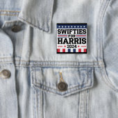 Swifties voor Kamala Harris 2024 Vierkante Button 5,1 Cm (In situ)