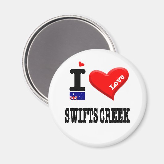SWIFTS CREEK - I Love Magneet (Voorkant / Achterkant)