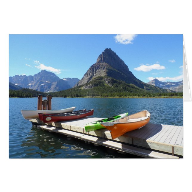 Swiftstroom Lake Boats - Glacier National Park (Voorkant Horizontaal)