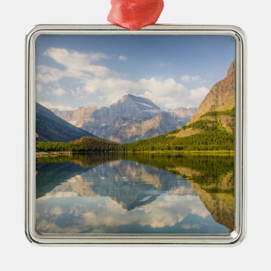 Swiftstroom Lake met veel Glacier hotel en Metalen Ornament (Voorkant)