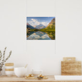 Swiftstroom Lake met veel Glacier hotel en Poster (Keuken)