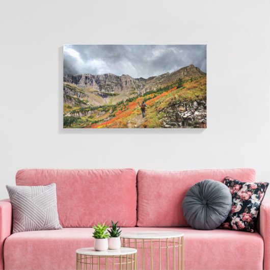 Swiftstroompas - Nationaal Park Glacier Canvas Afdruk (Insitu (Woonkamer))