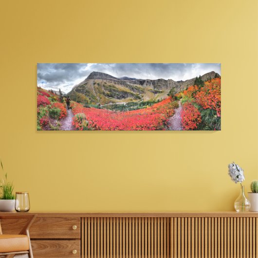 Swiftstroompas - Nationaal Park Glacier Canvas Afdruk (Insitu (Woonkamer))