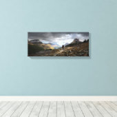 Swiftstroompas - Nationaal Park Glacier Canvas Afdruk (Insitu (Houten vloer))
