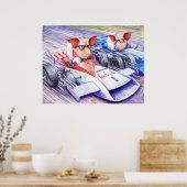 Swills en morsen poster (Keuken)
