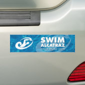 Swim alcatraz bumpersticker (Op auto)