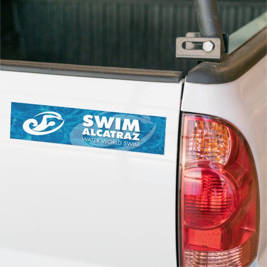 Swim alcatraz bumpersticker (Op Truck)