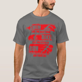 Swim als de romp-bike... alsof je hem tegenhoudt. t-shirt