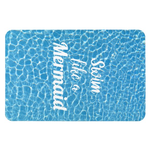 Swim als een Zeemeermin-prijsopgave Magneet (Horizontaal)