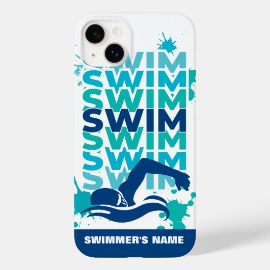  Swim Athlete's Phone Case (Achterkant)