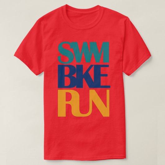 Swim Bike Run 6 T-shirt (Design voorkant)