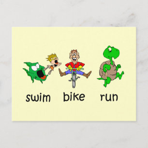 Swim Bike Run Briefkaart