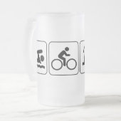 Swim Bike run Drink Matglas Bierpul (Voorkant links)