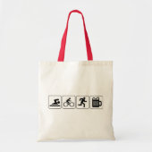 Swim Bike run Drink Tote Bag (Voorkant)