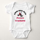 Swim~Bike~Run Future Triathlete Baby T-shirt (Voorkant)