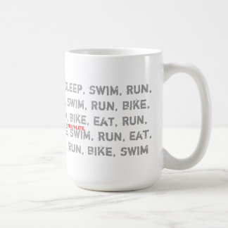 Swim, Bike, run - ik ben een triatleet - koffie-Mo Koffiemok