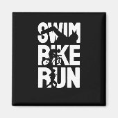 Swim Bike Run Magneet (Voorkant)