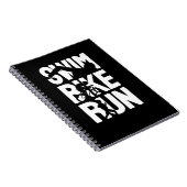 Swim Bike Run Notitieboek (Rechterzijde)