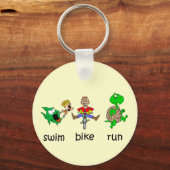 Swim Bike Run Sleutelhanger (Voorkant)
