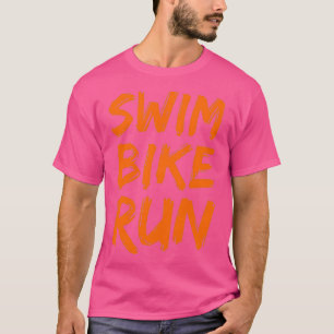 Swim Bike Run - Swim Triathlon koel design 4 T-shirt