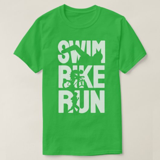 Swim Bike Run T-shirt (Design voorkant)