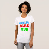 Swim Bike Run T-shirt (Voorkant volledig)