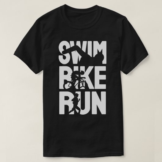 Swim Bike Run T-shirt (Design voorkant)