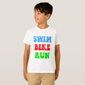 Swim Bike Run T-shirt (Voorkant volledig)
