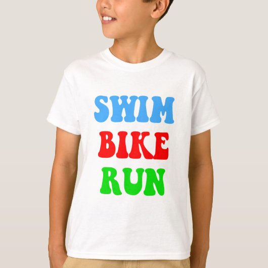 Swim Bike Run T-shirt (Voorkant)