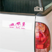Swim Bike Run Tri Girl Bumpersticker (Op Truck)