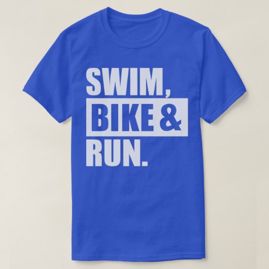 Swim Bike Run Triathlon 4 T-shirt (Design voorkant)