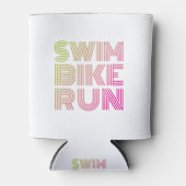 Swim Bike Run, Triathlon Blikjeskoeler (Voorkant)