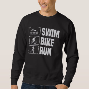 Swim Bike Run Triathlon Hardlopen Triatleet Zwemme Trui