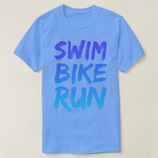 Swim Bike Run - Triathlon - koel design 1 T-shirt (Design voorkant)