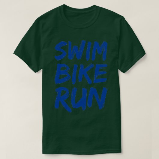 Swim Bike Run - Triathlon - koel ontwerp 2 T-shirt (Design voorkant)