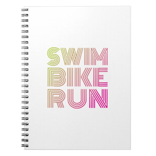 Swim Bike Run, Triathlon Notitieboek (Voorkant)