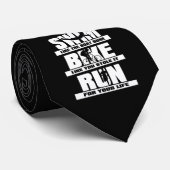 Swim Bike run Triathlon Runner Cycling Swimmer Stropdas (Opgerold)