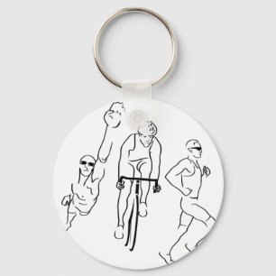 Swim Bike Run Triathlon Sleutelhanger