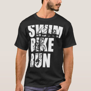 Swim Bike Run Triathlon Triathleet Athletics Man W T-shirt