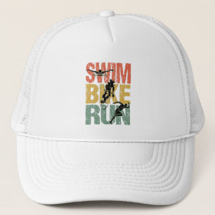 Swim Bike run - Triathlon Trucker Pet