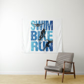 Swim Bike run - Triathlon Wandkleed (In Situ (horizontaal))