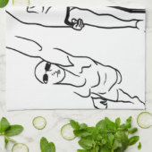 Swim Bike Run Triathlon Woman Theedoek (Gevouwen)